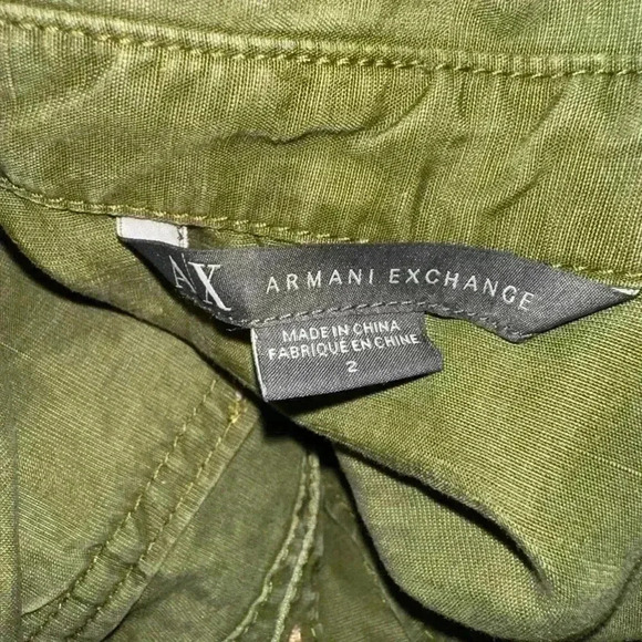Armani Exchange Green Button Down Dress Size 2 - Picture 9 of 15